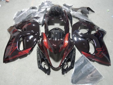 2008-2019 Black Red Suzuki GSXR1300 Hayabusa Motor Fairings UK