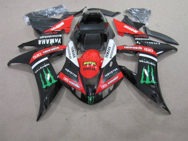 2002-2003 Black Red Motul Yamaha YZF R1 Bike Fairings UK 2002-2003 Black Red Motul Yamaha YZF R1 Bike Fairings UK