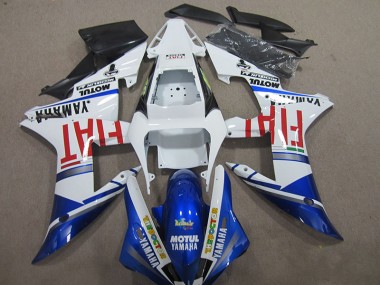 2004-2006 Blue White Motul Fiat Yamaha YZF R1 Bike Fairing UK