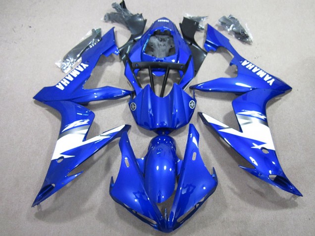 2004-2006 Blue White Yamaha YZF R1 Motorcycle Fairings Kits UK