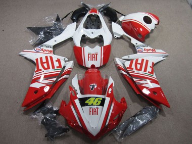 2007-2008 Red White Fiat 46 Yamaha YZF R1 Motor Bike Fairings UK