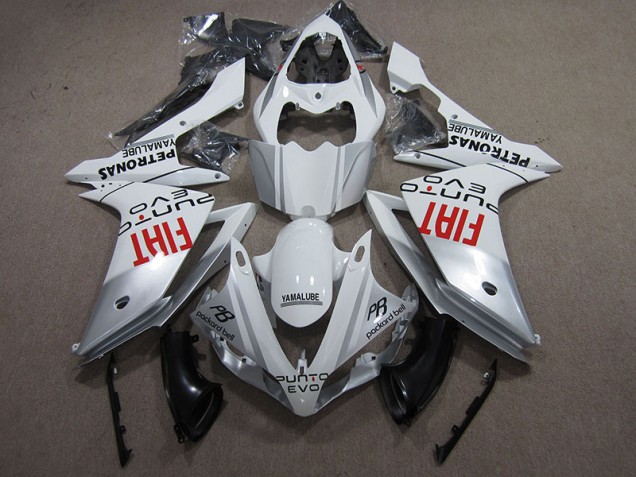 2009-2011 White Black PB Red Fiat Yamaha YZF R1 Motorcycle Fairing Kits UK 2009-2011 White Black PB Red Fiat Yamaha YZF R1 Motorcycle Fairing Kits UK