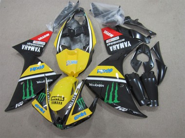 2009-2011 Black Yellow Motul Monster Yamaha YZF R1 Bike Fairing UK