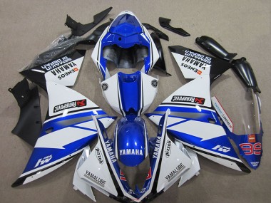 2012-2014 Blue White Yamaha YZF R1 Motorbike Fairing UK