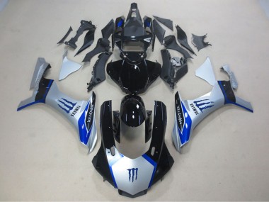 2015-2019 Silver Black Blue Monster Yamaha YZF R1 Motorcycle Fairing Kits UK