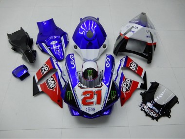 2015-2019 Blue Red KGN 21 Yamaha YZF R1 Motorbike Fairing UK