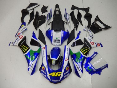 2015-2019 Blue Blue White ENEOS Movistar 46 Yamaha YZF R1 Motor Bike Fairings UK