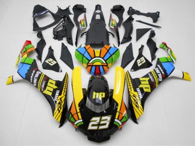 2015-2019 Yellow Black 23 Yamaha YZF R1 Motorcyle Fairings UK