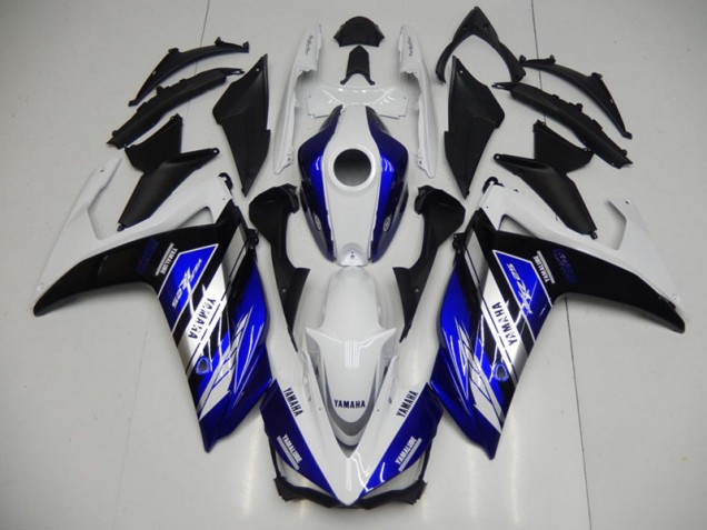 2015-2022 Blue White Yamaha YZF R3 Motorcycle Fairing UK 2015-2022 Blue White Yamaha YZF R3 Motorcycle Fairing UK