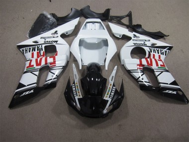 1998-2002 White Black Fiat Yamaha YZF R6 Motorbike Fairing Kits UK