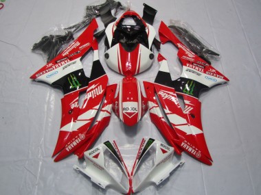 2008-2016 Red White Rocol Yamaha YZF R6 Motorcycle Fairings Kits UK
